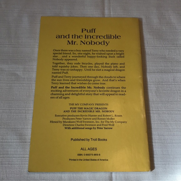 🎉2 for $15 Sale🎉Puff and the Incredible Mr. Nobody by Romeo Muller - Picture 5 of 11